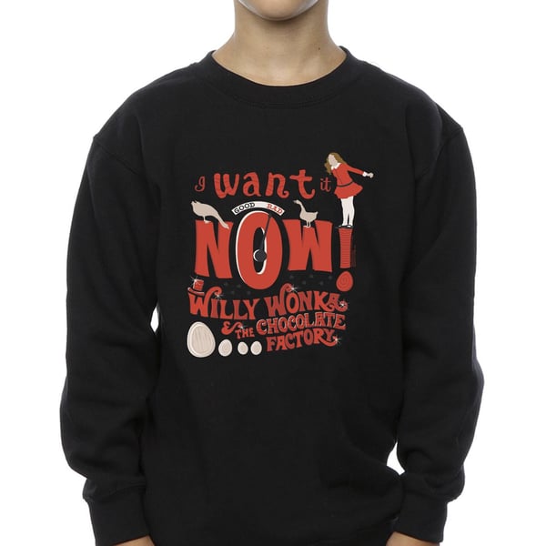 Willy Wonka Boys Verruca Salt I Want It Now Sweatshirt