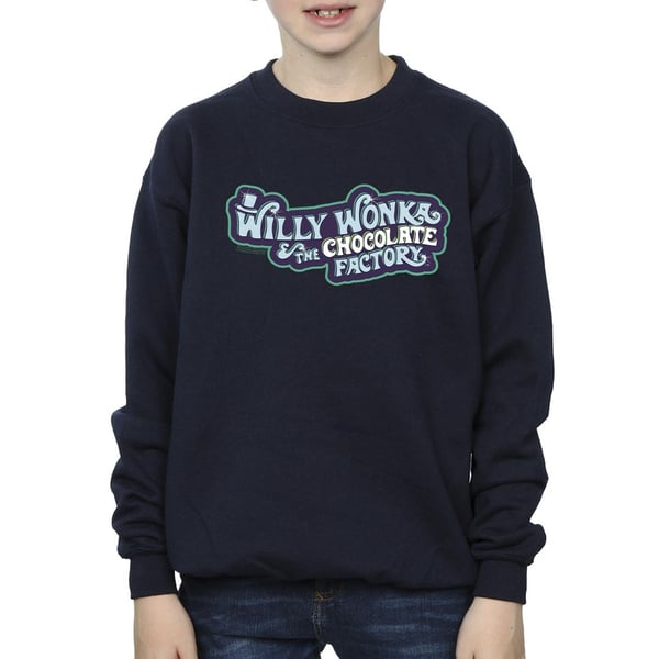 Willy Wonka Boys Chocolate Factory Logo Sweatshirt