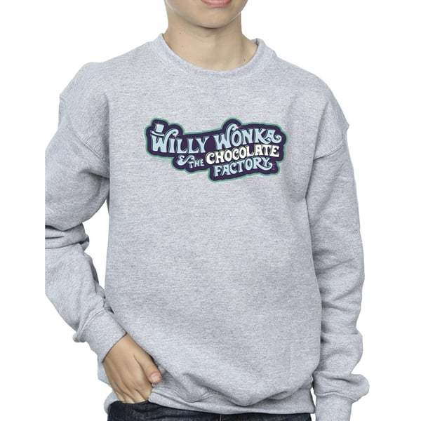 Willy Wonka Boys Chocolate Factory Logo Sweatshirt