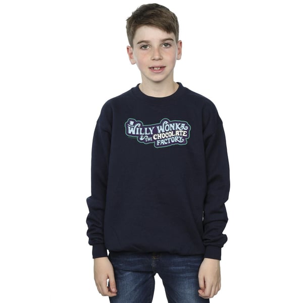 Willy Wonka Boys Chocolate Factory Logo Sweatshirt
