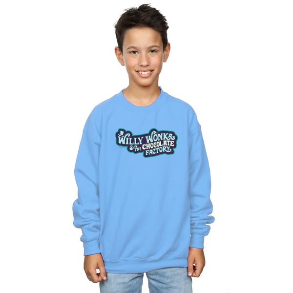 Willy Wonka Boys Chocolate Factory Logo Sweatshirt
