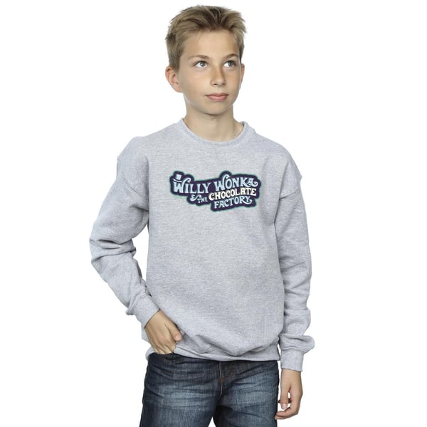 Willy Wonka Boys Chocolate Factory Logo Sweatshirt