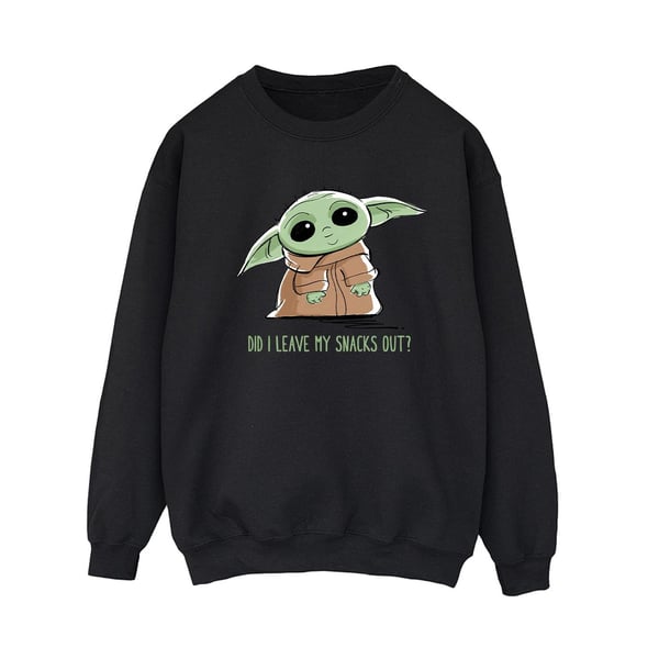 Star Wars Womens/Ladies The Mandalorian Grogu Snacks Meme Sweatshirt