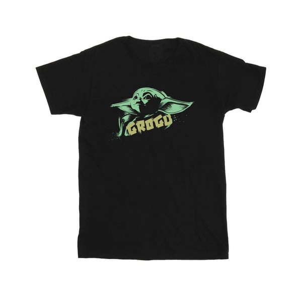 Star Wars Girls The Mandalorian Grogu The Child Splat Cotton T-Shirt