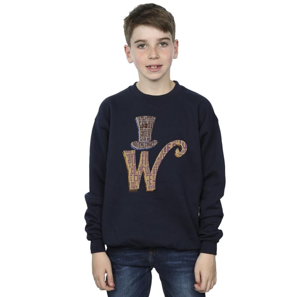 Willy Wonka Boys W Logo Hat Sweatshirt