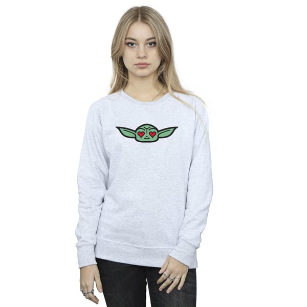 Star Wars Dam/Kvinnor The Mandalorian Grogu Heart Eyes Sweatshirt