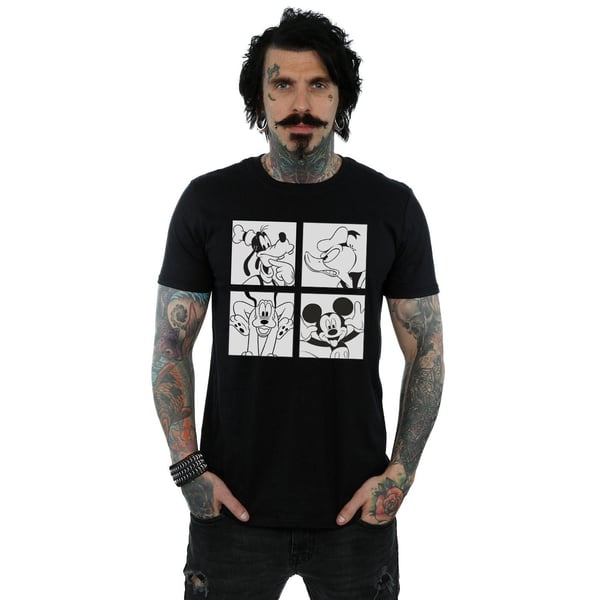 Disney Mens Mickey, Donald, Goofy And Pluto Boxed T-Shirt