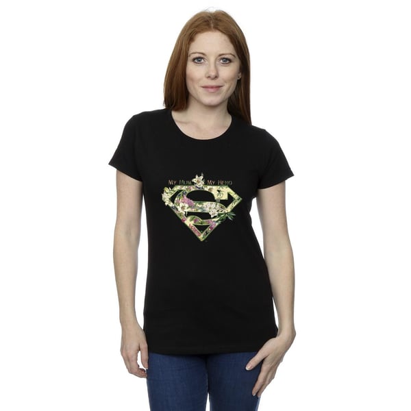 DC Comics Womens/Ladies Superman My Mum My Hero Cotton T-Shirt