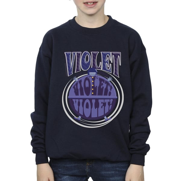 Willy Wonka Boys Violet Turning Violet Sweatshirt