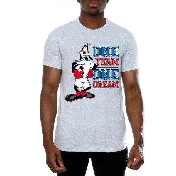 Disney Mens Goofy One Team One Dream T-Shirt
