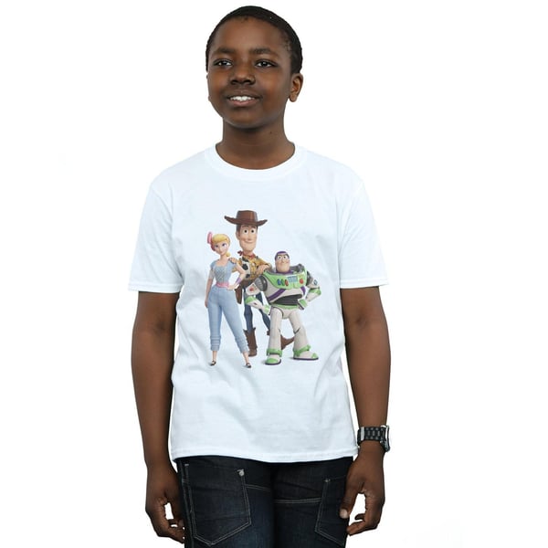 Disney Boys Toy Story 4 Woody Buzz and Bo Peep T-Shirt