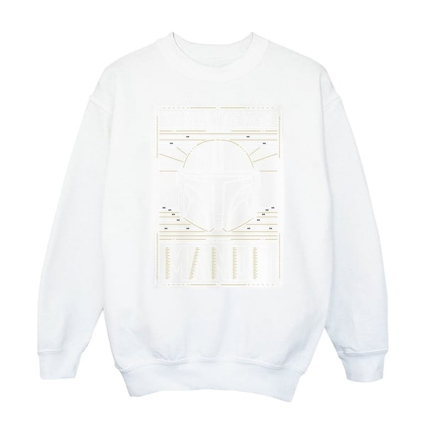 Star Wars Womens/Ladies The Mandalorian The Way Outline Helm Sweatshirt