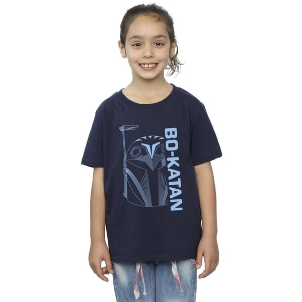 Star Wars Girls The Mandalorian Bo Katan Helm Cotton T-Shirt