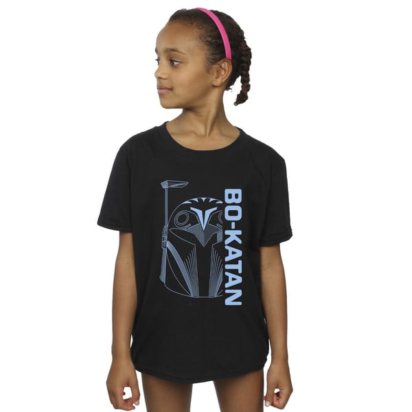 Star Wars Girls The Mandalorian Bo Katan Helm Cotton T-Shirt