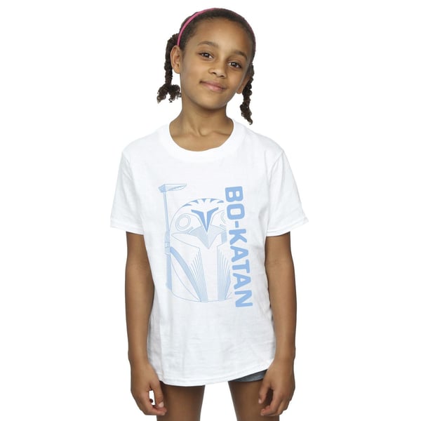 Star Wars Girls The Mandalorian Bo Katan Helm Cotton T-Shirt