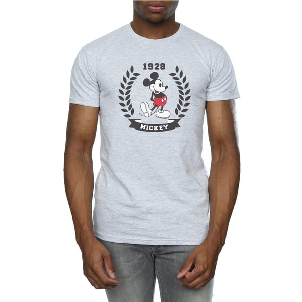 Disney Mens Mickey Mouse Laurel T-Shirt