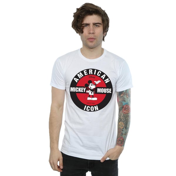Disney Mens Mickey Mouse American Icon T-Shirt
