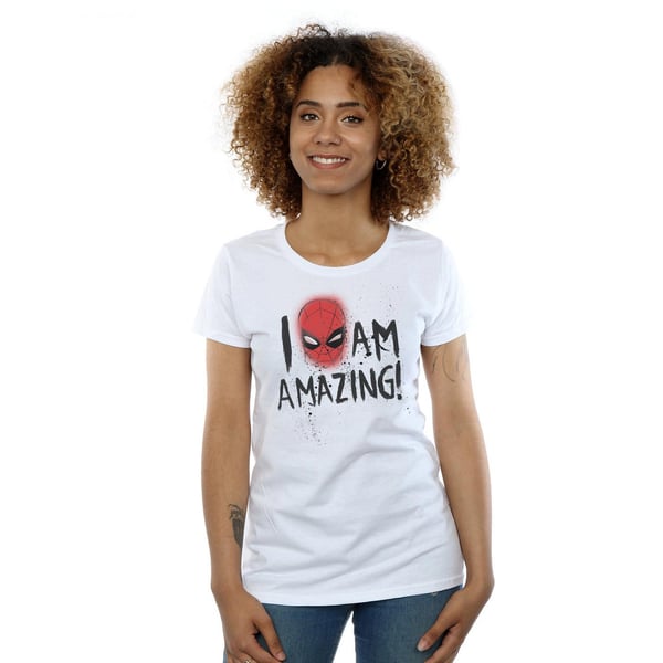 Marvel Womens/Ladies Spider-Man I Am Amazing Cotton T-Shirt