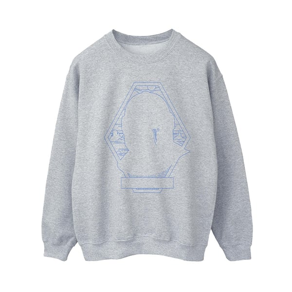 Star Wars Womens/Ladies The Mandalorian Outline Helm Diamond Sweatshirt