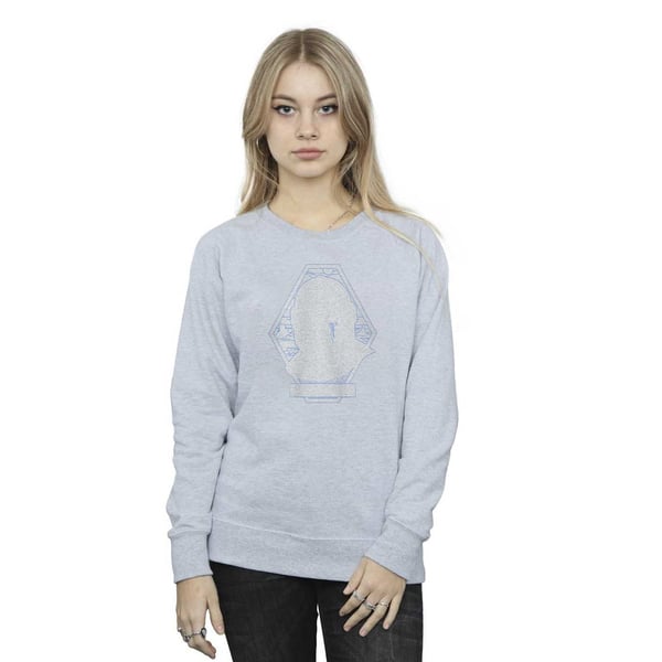 Star Wars Womens/Ladies The Mandalorian Outline Helm Diamond Sweatshirt