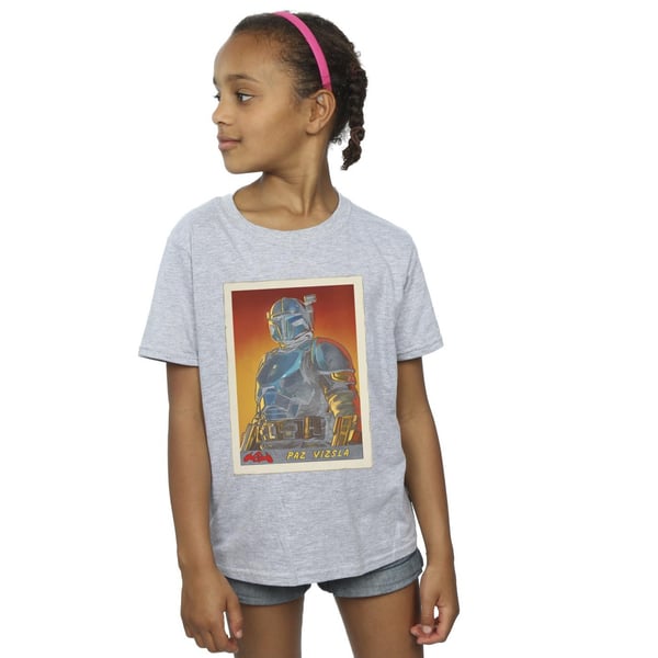 Star Wars Girls The Mandalorian Paz Vizla Card T-shirt i bomull