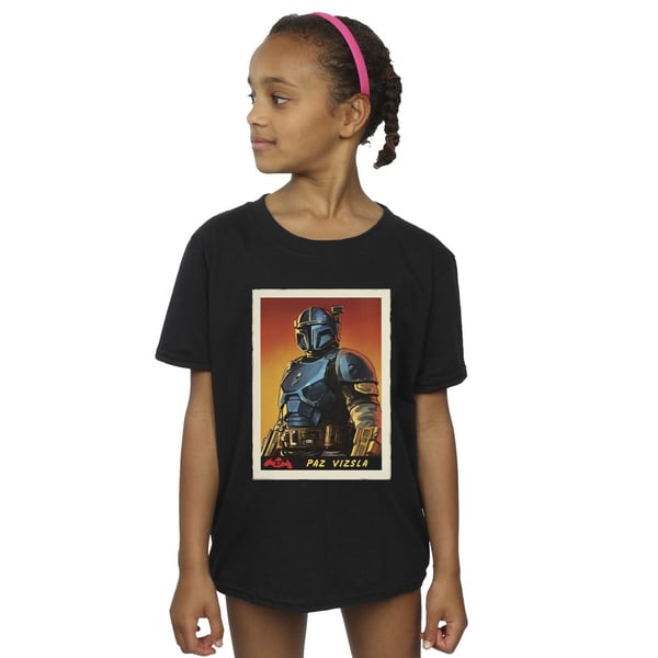 Star Wars Girls The Mandalorian Paz Vizla Card T-shirt i bomull