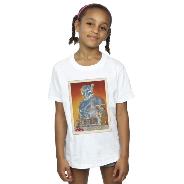 Star Wars Girls The Mandalorian Paz Vizla Card T-shirt i bomull