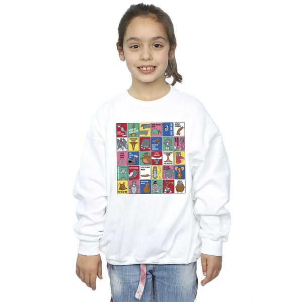Tom And Jerry Girls Grid Squares Sweatshirt