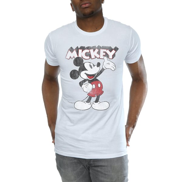 Disney Mens Mickey Mouse Presents T-Shirt