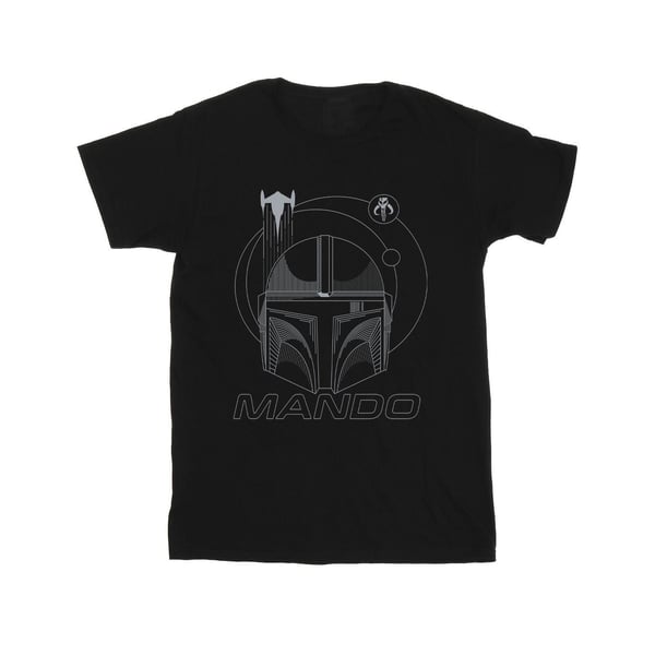Star Wars Girls The Mandalorian Rings Hjälm T-shirt i bomull
