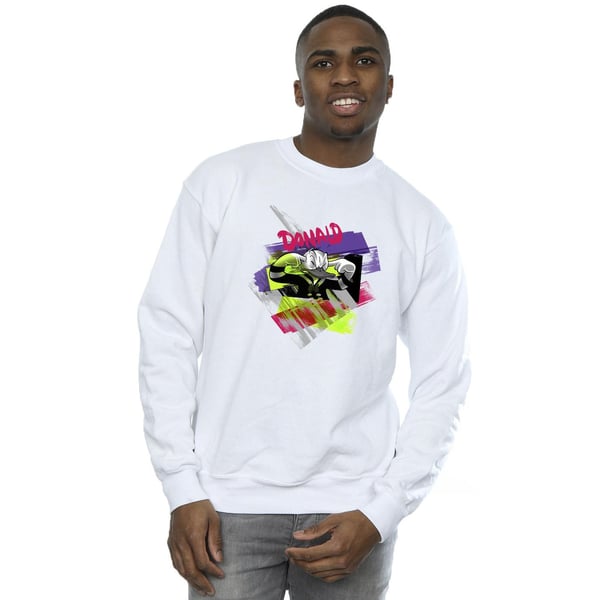 Disney Mens Donald Duck Ear Plug Bright Sweatshirt