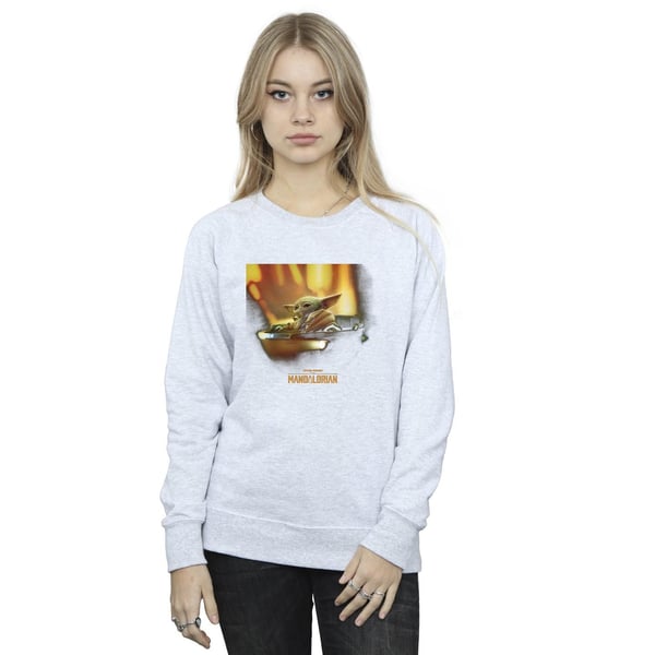 Star Wars Womens/Ladies The Mandalorian Grogu Painted Sweatshirt