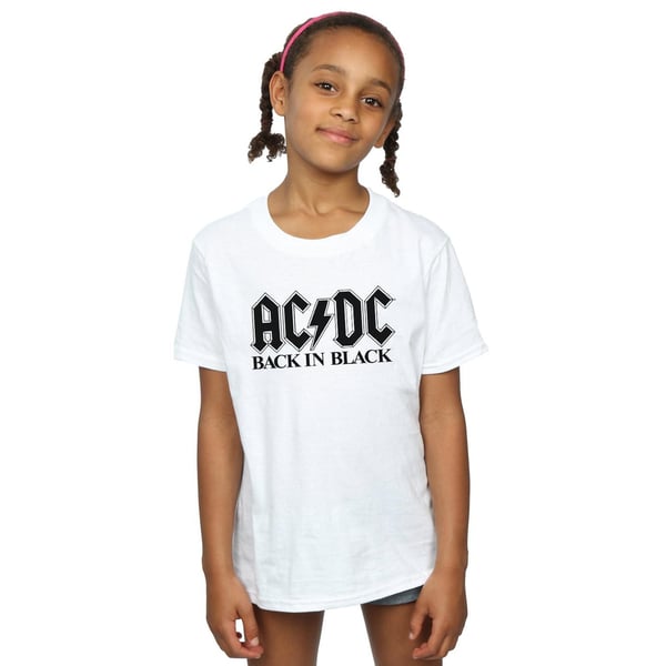 AC/DC Girls Back in Black Logo Cotton T-Shirt