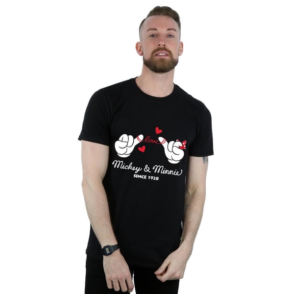 Disney Mens Mickey Mouse Love Hands T-Shirt