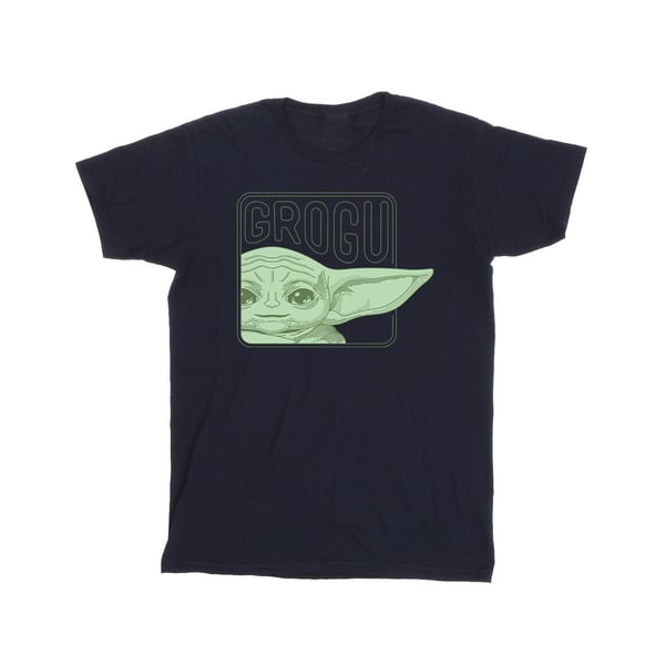 Star Wars Girls The Mandalorian Grogu Box T-shirt i bomull