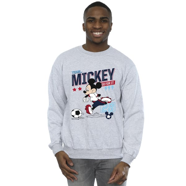 Disney Mens Mickey Mouse Team Mickey Football Sweatshirt