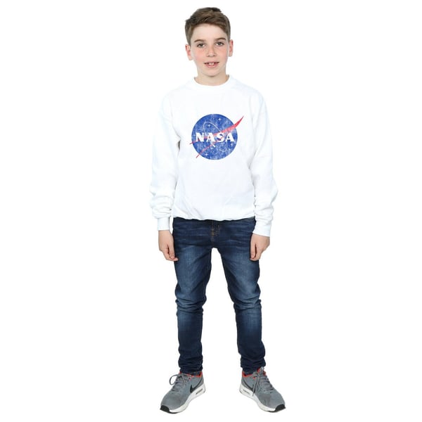 NASA Boys Classic Insignia Logo Distressed Sweatshirt