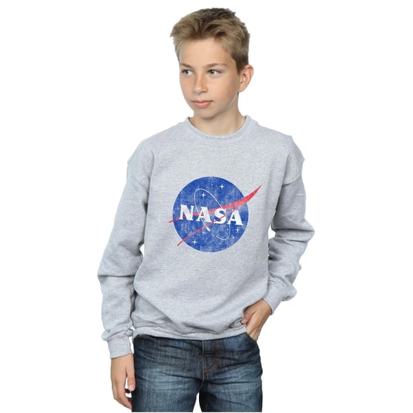 NASA Boys Classic Insignia Logo Distressed Sweatshirt