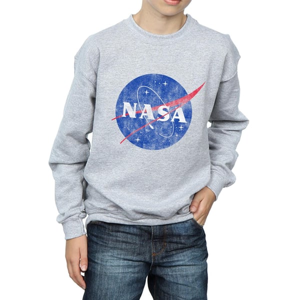 NASA Boys Classic Insignia Logo Distressed Sweatshirt