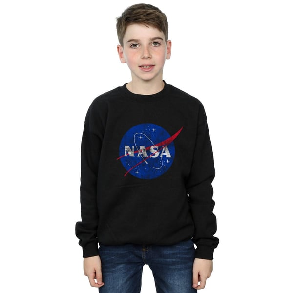 NASA Boys Classic Insignia Logo Distressed Sweatshirt