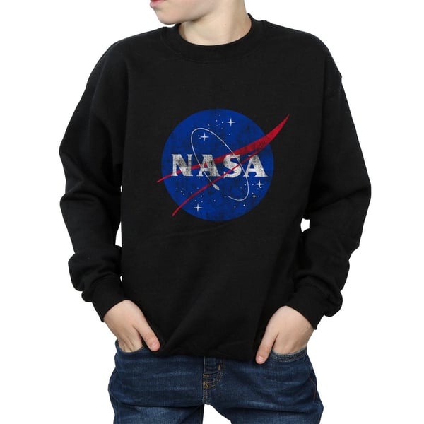 NASA Boys Classic Insignia Logo Distressed Sweatshirt