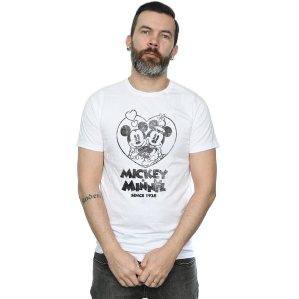 Disney Mens Mickey And Minnie Mouse Since 1928 T-Shirt