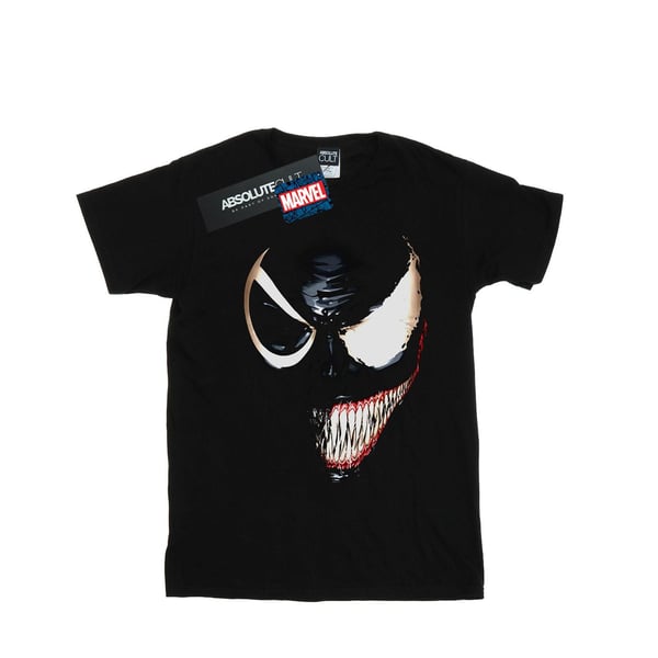 Marvel Womens/Ladies Venom Split Face Cotton Boyfriend T-Shirt
