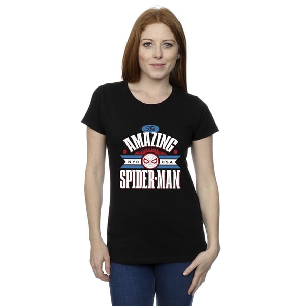 Marvel Womens/Ladies Spider-Man NYC Amazing Cotton T-Shirt