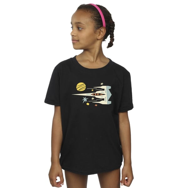 Star Wars Girls The Mandalorian Cutout Ship -tyttöjen puuvillainen T-paita