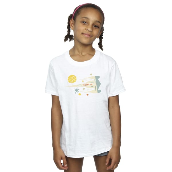 Star Wars Girls The Mandalorian Cutout Ship Cotton T-Shirt