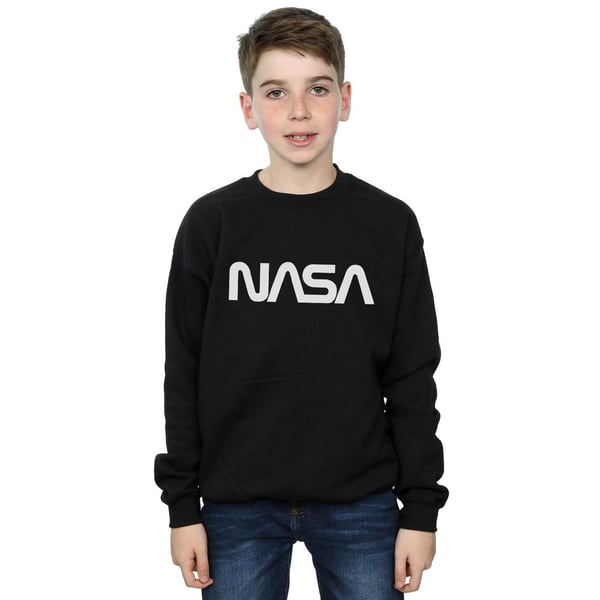 NASA Poikien Moderni Logo Collegepaita