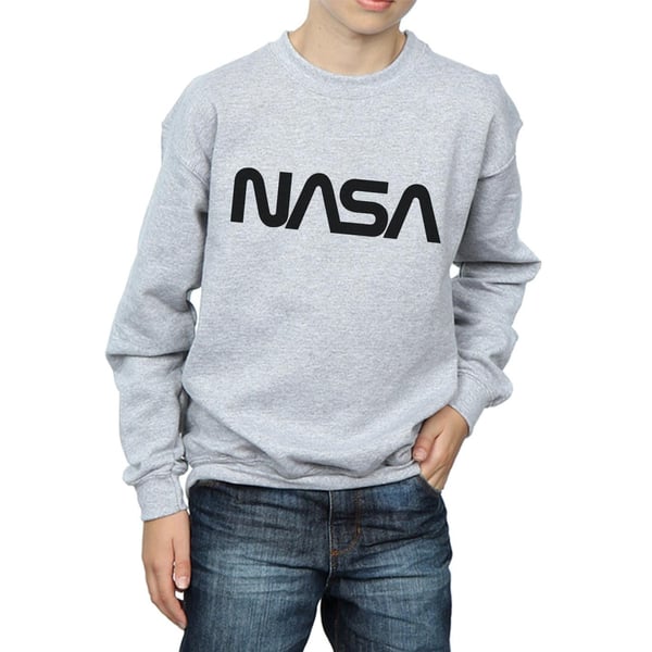 NASA Poikien Moderni Logo Collegepaita