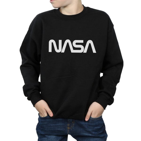 NASA Poikien Moderni Logo Collegepaita