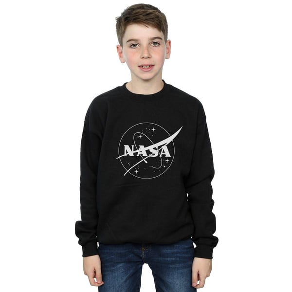 NASA Boys Classic Insignia Logo Monochrome Sweatshirt